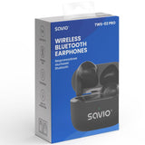 EAN 5901986049500 - Savio TWS-02 PRO auricular y casco Auriculares Inalámbrico Dentro de oído Música/uso diario USB Tipo C Bl imagen 7