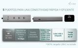 EAN 8595611707346 - i-tec Metal C31HUBMETAL8KPDPRO hub de interfaz USB Tipo C 10000 Mbit/s Plata imagen 16