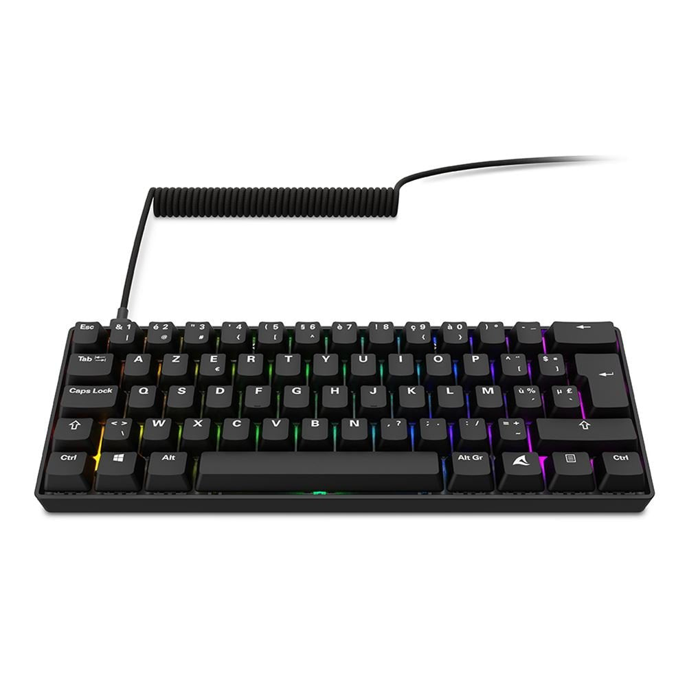 Sharkoon Skiller Sgk50 S4 Gen2 Pbt, Teclado De Juegos Negro, De-Layout, Gateron G Pro 3.0 Amarillo 4044951041930