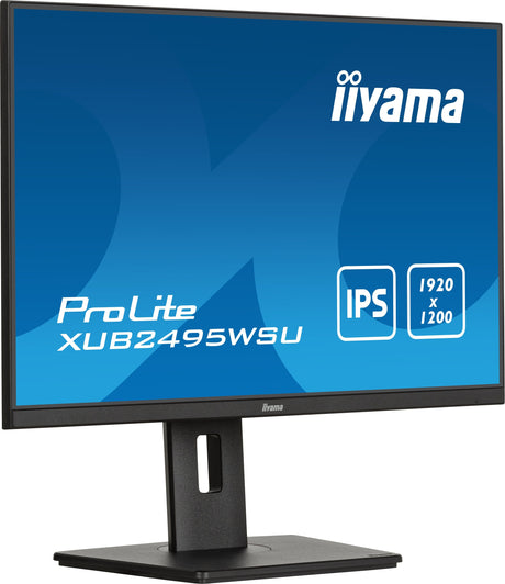 EAN 4948570123827 - iiyama ProLite XUB2495WSU-B7 pantalla para PC 61 cm (24") 1920 x 1200 Pixeles 4K Ultra HD LED Negro imagen 4