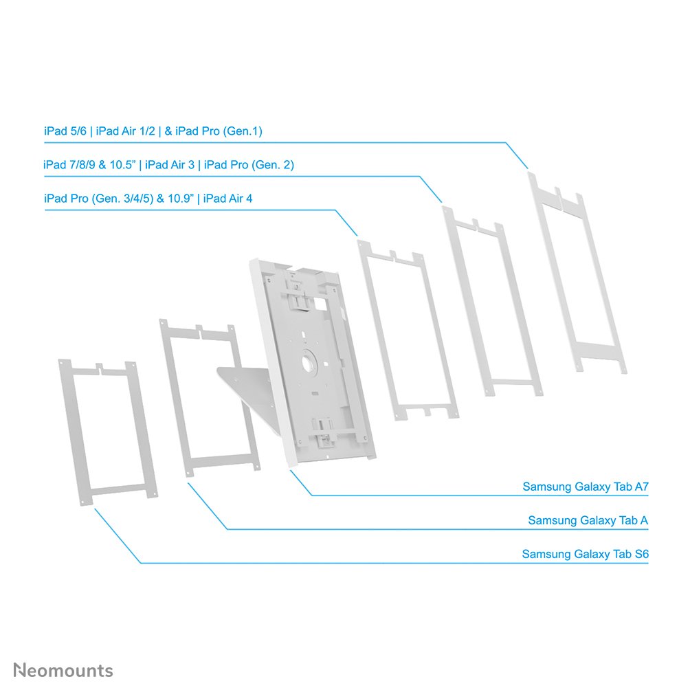 Neomounts By Newstar Tis Tablet 9.7"-11" Giratoria Blanca
