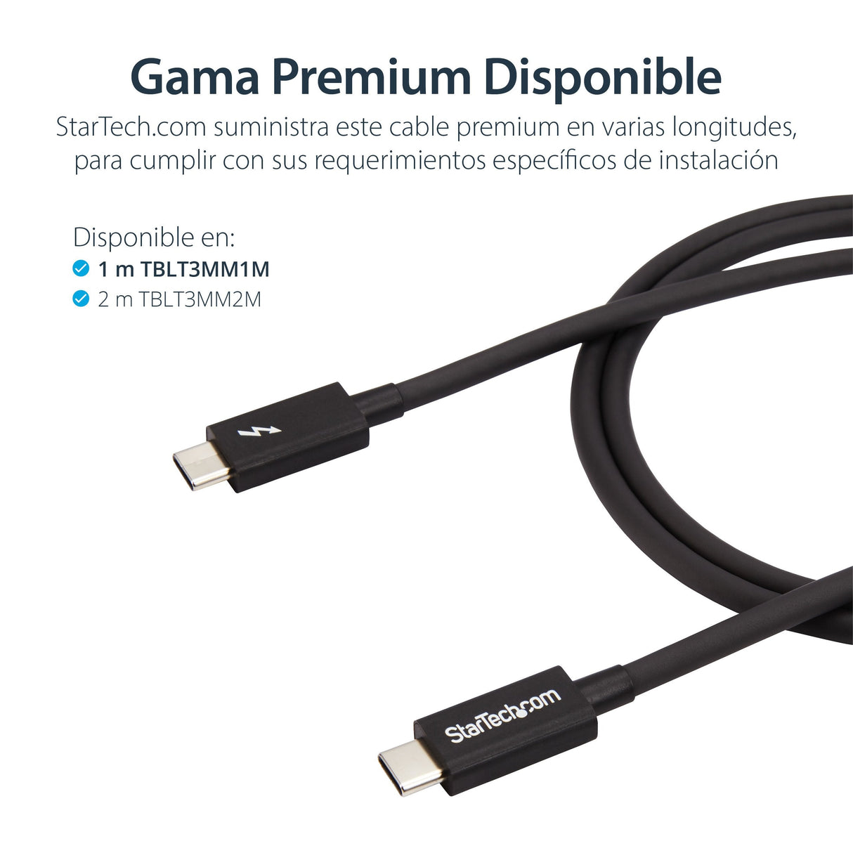 Startech Cable 1m Thunderbolt 3 Usb-C 40gbps