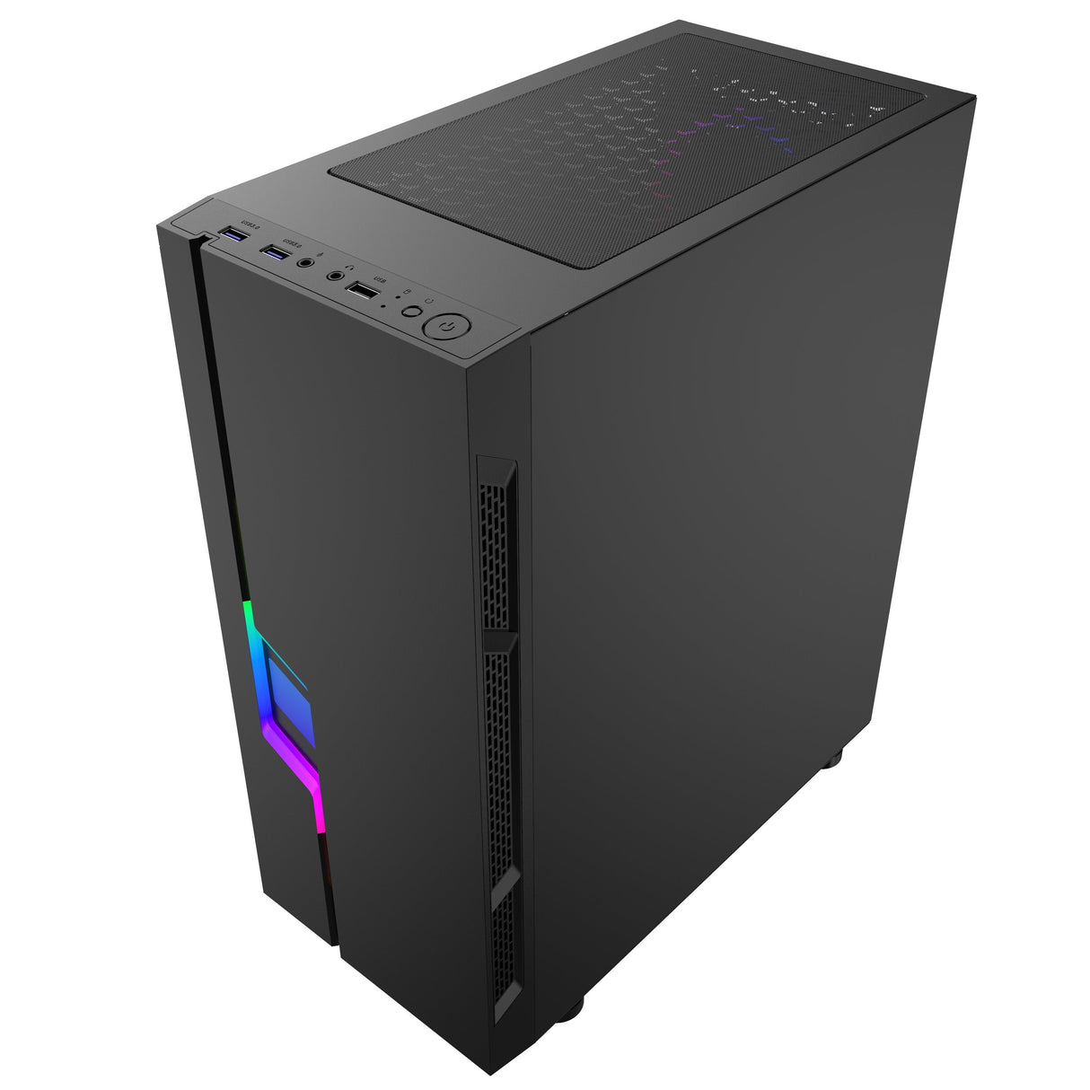 Caja Pc Gembird Fornax 2000 Rgb Led Strip Rgb Rear Fan Con Ajuste De Color