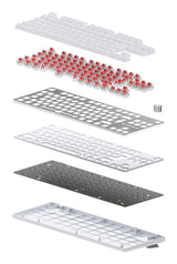 Teclado Español Newskill Gaming Ns-Kb-Serikev2-Tkl-Ivo  Usb Qwerty  Blanco