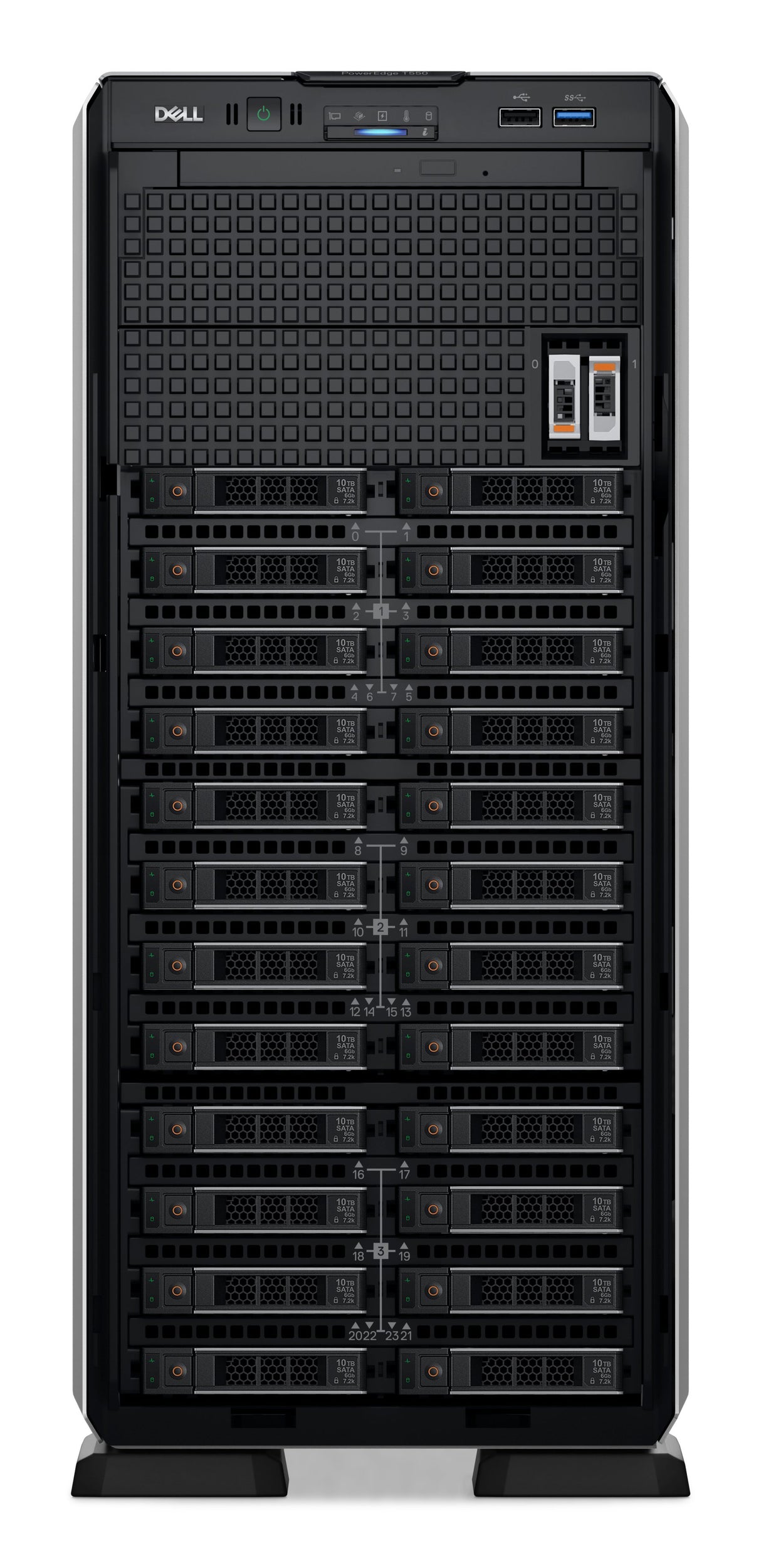 EAN 5397184760444 - DELL PowerEdge T550 servidor 480 GB Torre (5U) Intel® Xeon® Silver 4314 2,4 GHz 32 GB DDR4-SDRAM 1100 W imagen 3
