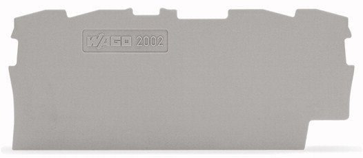 Wago 2002-1491 Abschluss-Und Zwischenplatte,0,8 Mm Dick,Grau