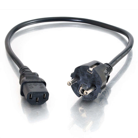 EAN 0757120885467 - C2G 5m Power Cable Negro CEE7/7 C13 acoplador imagen 2