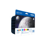 EAN 5014047560453 - Brother LC1000VALBP cartucho de tinta 4 pieza(s) Original Alto rendimiento (XL) Negro, Cian, Magenta, Ama imagen 2