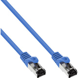 Cable De Red Inline S/Ftp Pimf Cat.8.1 Libre De Halógenos 2000mhz Azul 1m