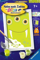 Pintura De Ravensburger Para Números - Monstruo Verde 23628