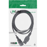 Extensión De Cable De Alimentación Inline, Conector Para Condiciones Calientes Iec-C15 Recto A Iec-C14 Recto, 3,0 M, Negro