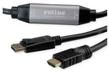 Roline Displayport Cable Dp - Uhdtv, St St, Schwarz, 10 M