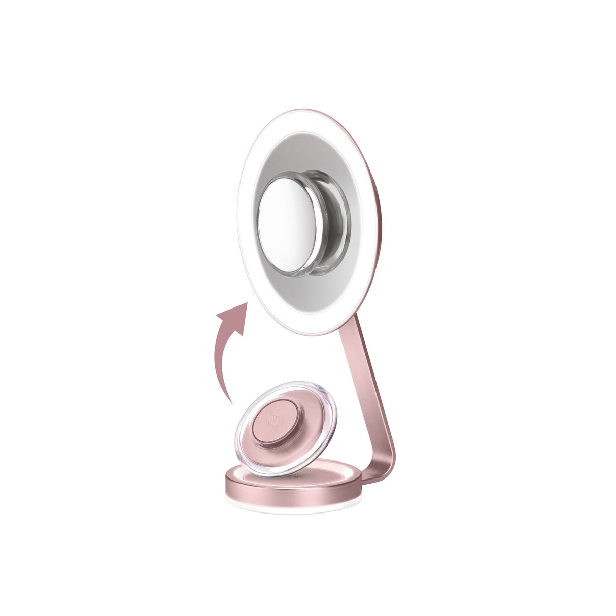 Babyliss Led Mirror Round 34x26x29cm Rosa (9450e)