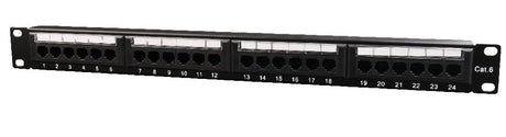 EAN 8716309079563 - Cablexpert Panel de Cat.6 24puertos con pasahilos trasero imagen 1