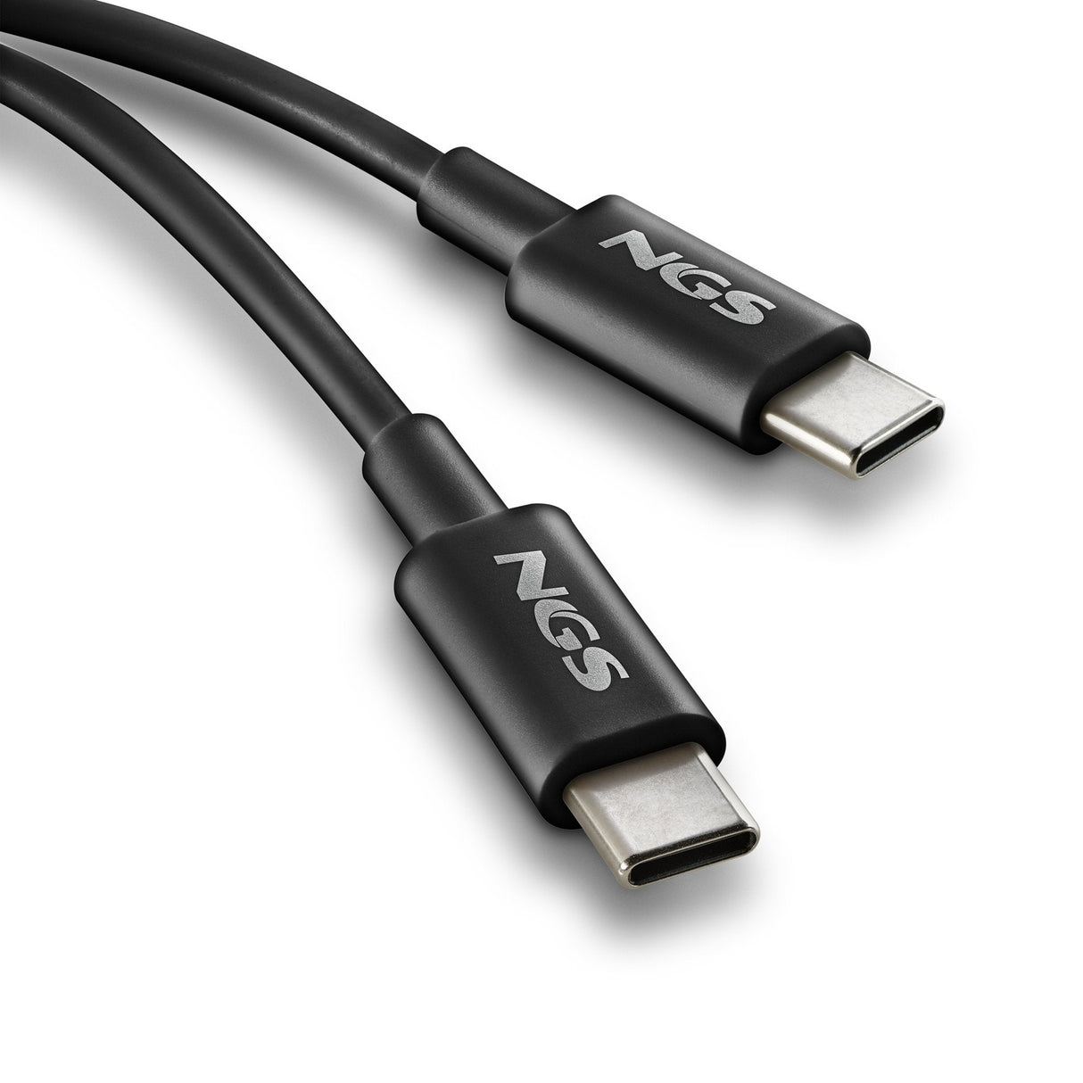 Cable Usb 2.0 Tipo-C Ngs Zyro 60w-1 Usb Tipo-C Macho Usb Tipo-C Macho Hasta 60w 480mbps 1m Negro
