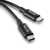 Cable Usb 2.0 Tipo-C Ngs Zyro 60w-1 Usb Tipo-C Macho Usb Tipo-C Macho Hasta 60w 480mbps 1m Negro