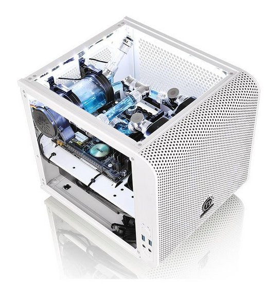 Caja Pc Thermaltake Minitorre Mini Itx Core V1 Blanco Ca-1b8-00s6wn-01
