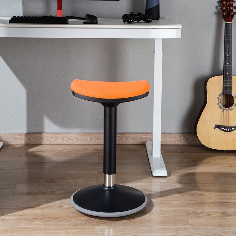 Ergonomic Height Adjustable Wobble Stool, Naranja