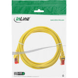 Cable De Red Inline S/Ftp Pimf Cat.6 250mhz Pvc Amarillo Cobre 0.5m
