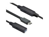 Roline Usb 3.2 Gen 1 Aktives Repeater Cable, Typ A - C, Schwarz, 10 M
