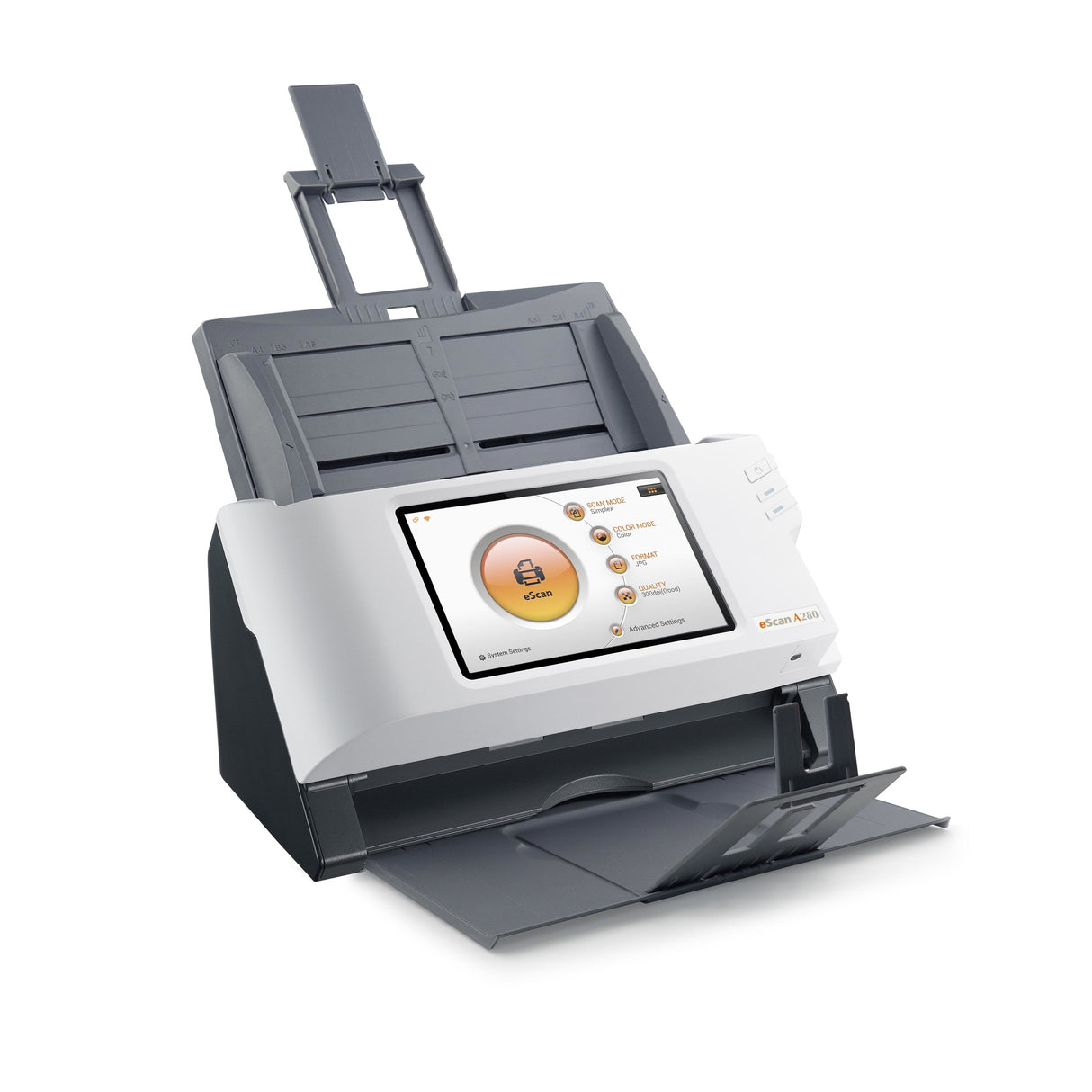 Plustek Escan A280 Essential 600 X 600 Dpi Escáner Con Alimentador Automático De Documentos (Adf) Negro, Blanco A4