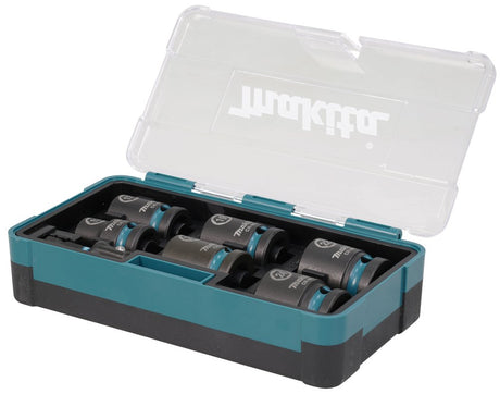 EAN 0088381791243 - Makita E-16592 toma de llaves de impacto Juego de llaves de impacto Negro, Verde azulado imagen 1
