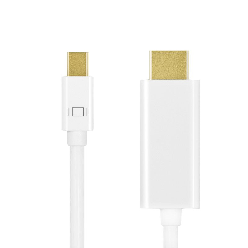 EAN 4052792052251 - LogiLink CV0123 adaptador de cable de vídeo 2 m Mini DisplayPort HDMI tipo A (Estándar) Blanco imagen 2