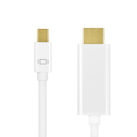 EAN 4052792052251 - LogiLink CV0123 adaptador de cable de vídeo 2 m Mini DisplayPort HDMI tipo A (Estándar) Blanco imagen 2