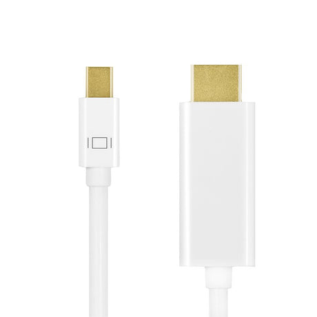 EAN 4052792052251 - LogiLink CV0123 adaptador de cable de vídeo 2 m Mini DisplayPort HDMI tipo A (Estándar) Blanco imagen 2