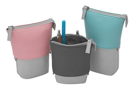 EAN 4003801867168 - Wedo 242 73009 Estuche suave Tela, Imitación piel, Poliéster Gris, Rosa imagen 2