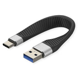 Roline Usb 3.2 Gen 2 Silikoncable C-A St St 10gbit S Emark Schwarz 11cm
