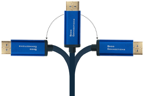 EAN 4014619554614 - Alcasa 4812-CSF015B adaptador de cable de vídeo 1,5 m USB Tipo C DisplayPort Azul imagen 5