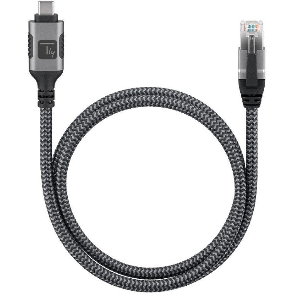Techly Icoc U3c-Rj45-030 Cable De Red Plata, Negro 3 M Cat6 F/Utp (Ftp)