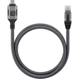 Techly Icoc U3c-Rj45-030 Cable De Red Plata, Negro 3 M Cat6 F/Utp (Ftp)