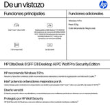 EAN 826581234838 - HP EliteDesk 8 SFF G1i Desktop AI PC Wolf Pro Security Edition Intel Core Ultra 5 235 32 GB DDR5-SDRAM 1 T imagen 3
