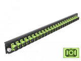 Delock Panel Frontal De La Caja De Empalme De 19" 24 Port Sc Simplex Verde Claro