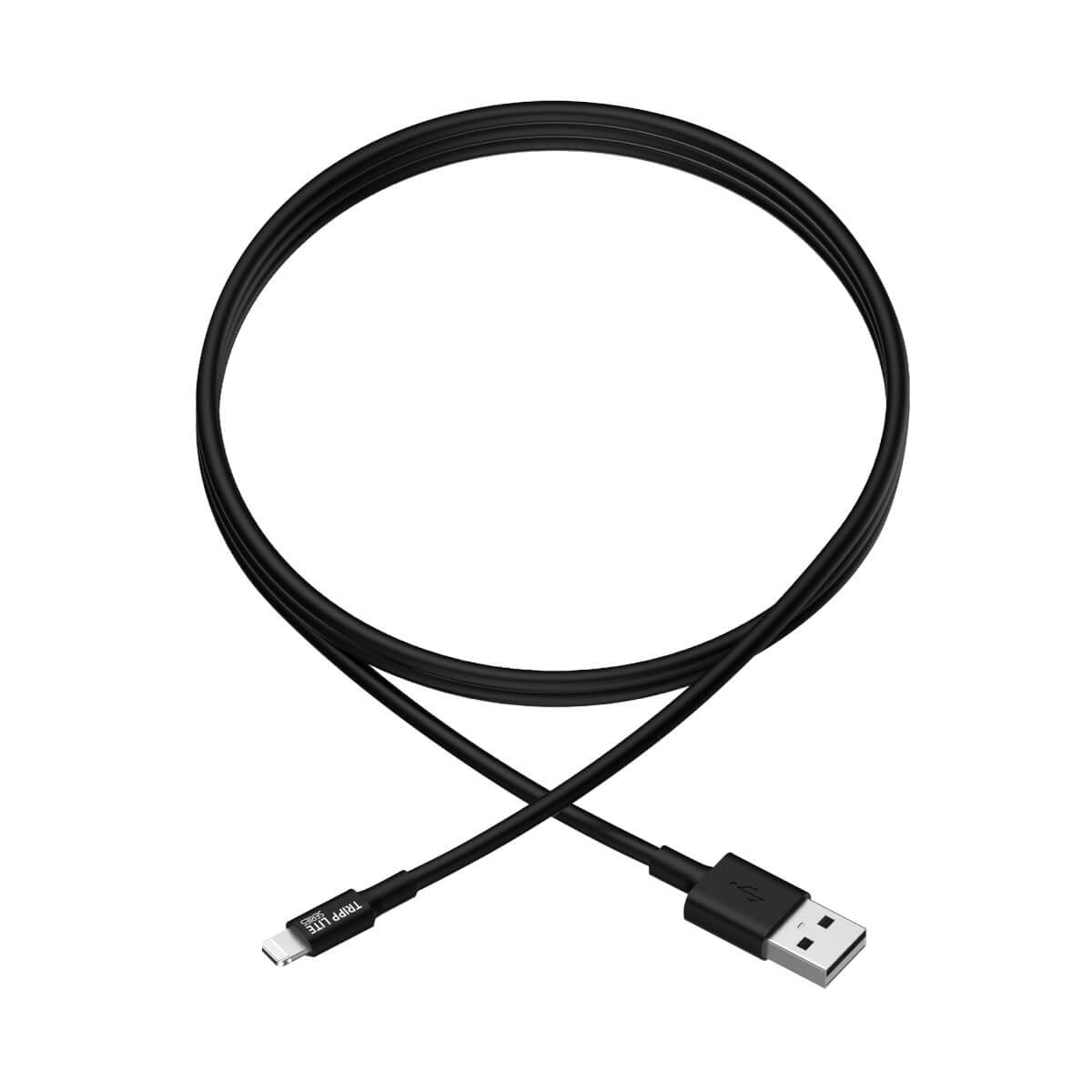 Tripp Lite M100-003-Bk Cable De Sincronización Y Carga Usb A A Lightning, Certificado Mfi - Negro, M/M, Usb 2.0, 0.91 M
