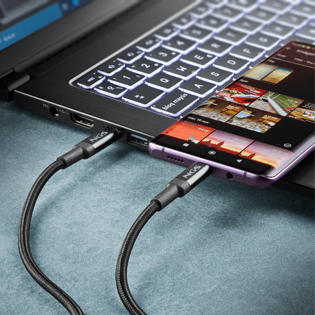EAN 8435430625851 - NGS KNOT 65W-3 cable USB USB 2.0 3 m USB C Negro imagen 8