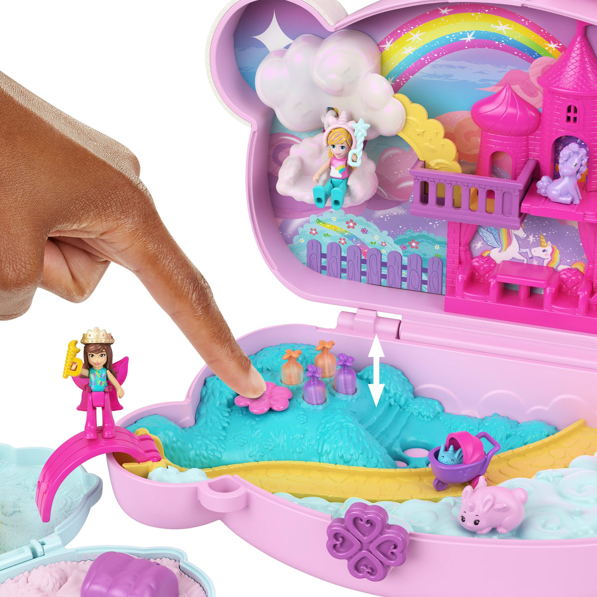 Figurki Polly Pocket Kompaktowa Torebka Króliczki Basniowe Królestwo