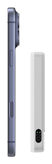 Belkin Ultracharge Pro 10k Qi2 25w Pd30w Slim Magnetic Display Powerbank Silver Metal