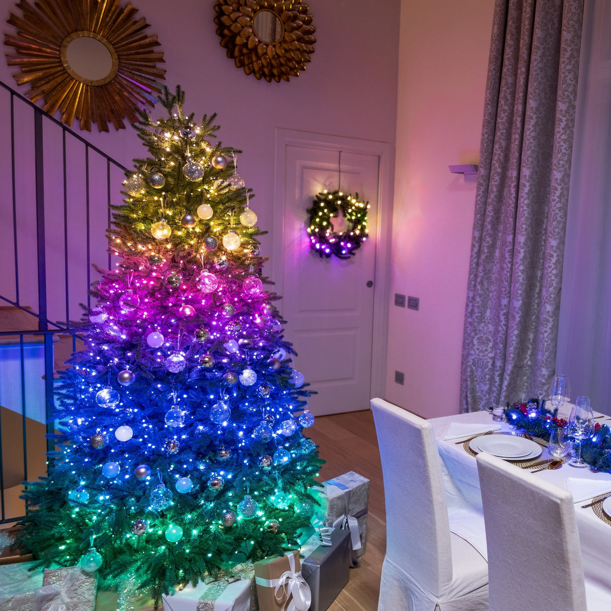 Twinkly Strings 250 Special Edition (Tws250spp-Beu) Luces Inteligentes Para El Árbol De Navidad 250 Led Rgb+W 20 M