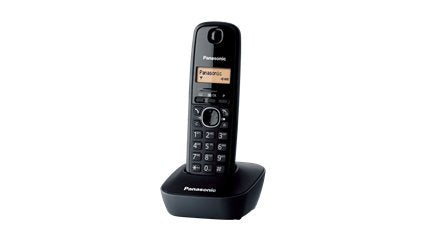 Panasonic Cordless Kx-Tg1611fxh Black, Caller Id, Wireless Connection, Phonebook Capacity 50 Entries, Built-In Display,