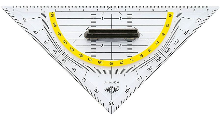 Wedo Geometrie-Dreieck Con Abnehmbarem Asa 160 Mm Tr