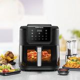 Freidora Rommelsbacher Frh 1700  Sencillo 8 L Independiente 1700 W Freidora De Aire Caliente Negro, Acero Inoxidable