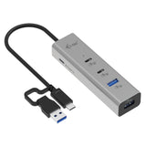 EAN 8595611707247 - i-tec Metal CAHUBMETAL2A2CPD hub de interfaz USB 3.2 Gen 1 (3.1 Gen 1) Type-A + Type-C 5000 Mbit/s Plata imagen 1