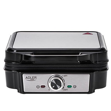 EAN 5905575904973 - Adler AD 3083 gofrera 4 barquillo(s) 1200 W Negro, Plata imagen 2