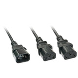 Lindy 30039 Cable De Alimentacíon Negro 2 M C14 Acoplador C13 2 X
