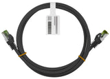 Goobay Ghmt-Zertifiziertes Cat 8.1 3m Cable De Red, S/Ftp (Pimf), Negro