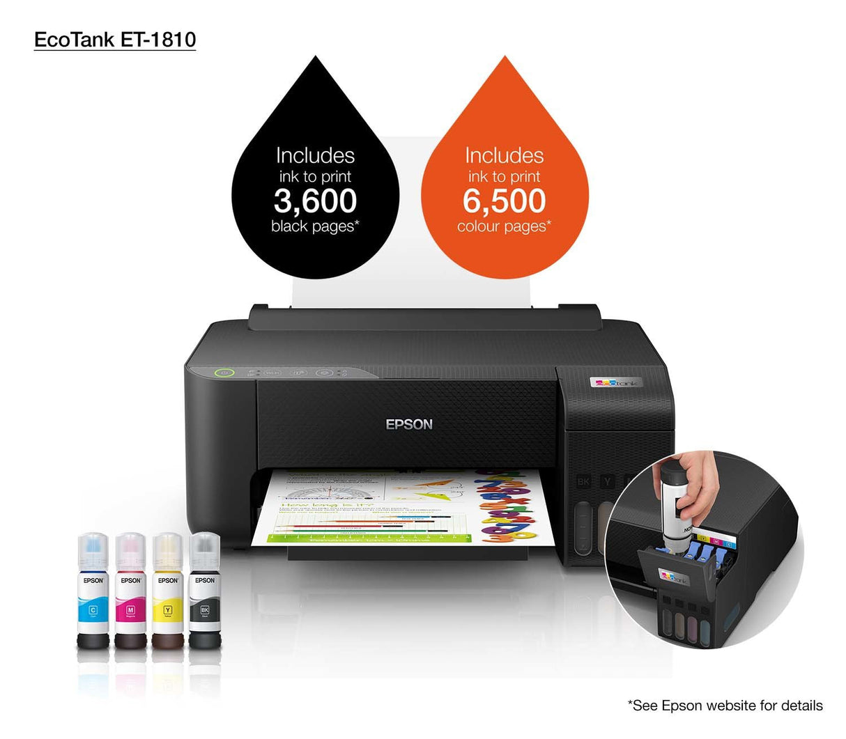 Impresora Epson Et-1810 Ecotank C11cj71401
