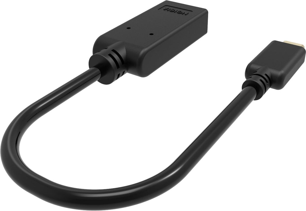 Vision Tc-Usbchdmi/Bl Adaptador De Cable De Vídeo Usb Tipo C Hdmi Tipo A [Estándar] Negro